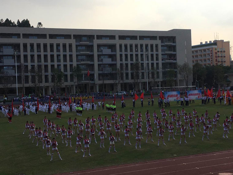 2015年参加龙华新区中小学田径运动会开幕式表演